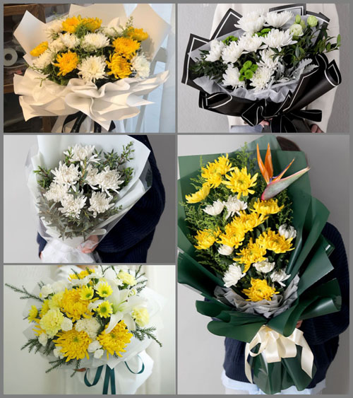 湖南湘潭湘乡市棋梓镇白事花束代送